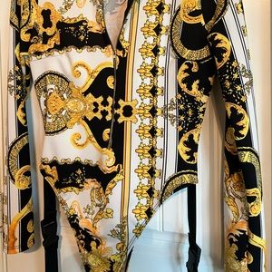 Brand-new with tags Posh by V the bodysuits with detachable leg warmers